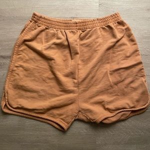 Rudy Jude terra cotta sweat shorts